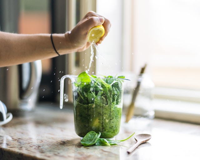 Jus de légumes verts